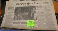 Group of Vintage newspapers and clippings