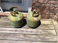 (2) Propane Tanks (Some Fuel)