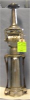 Antique fire nozzle by Elkhart brass company