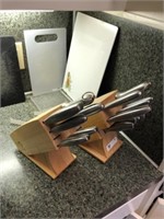 (2) Knife Sets & Cutting Boards