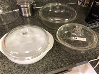 Covered Pyrex Bowls