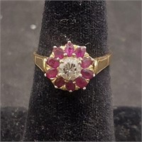 14k Gold with Rubies Ring