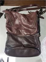B. Makowsky&The Sak Brown Leather Shoulder Bag