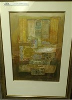 Beautifully Lithograph Signed Framed
