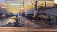 Framed Artprint Under Glass of a Woodland Scene