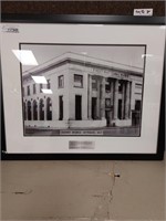 Framed Historical Photo First National Bank