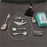 Lot of 10 Pieces - Mostly Sterling Silver