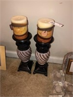 Pr of Decorator Candle Stands