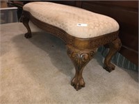 Carved Dressing / Bed Bench (48" W x 19")