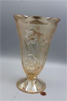 Jeanette "Iris & Herringbone" Carnival Glass Vase