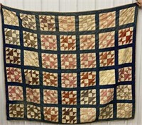 Old farmhouse quilt approx 59”x59”