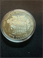 2001 Republic of Liberia $5 Copper-Nickel.(106 L)