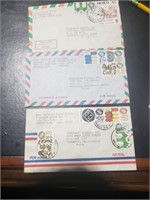 3 Envelopes With Stamps On 1980s .(1S 14)