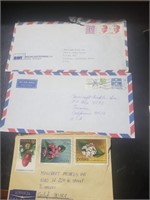 3 Envelopes with stamps,1S 21