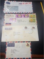 4 Envelopes with 12 Stamps.(1S 33)