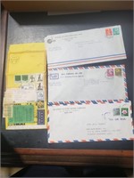 4 Envelopes with 13 stamps ,1S 28