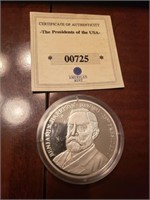 B.Harrison President Commemorative Silver.(CB1y)