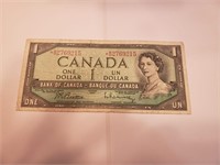 Canada $1 1954 Queen Elizabeth Replacement Star