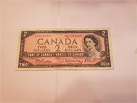 Canada $2 1954 Queen Elizabeth Replacement Star