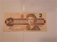Canada $2 1966 Queen Elizabeth Replacement Star