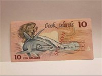COOK ISLAND 10 Dollars (1987) SPECIMEN. Pk 4s