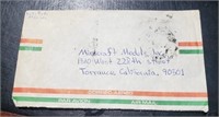 Envelope W/Stamps From Mexico to CA 1986.1S 3