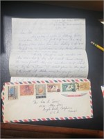 Envelope With Stamps And Letter on 1968 .(1S 15)