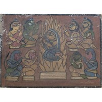 Old Indian Painting And Possibly Jamini Roy Indis
