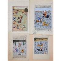18-19th Century Persian Paintings Manuscript Page