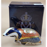 A Very Fine Royal Crown Derby Paperweight With Go