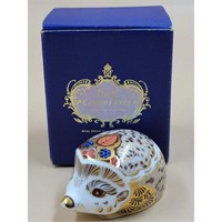 A Very Fine Royal Crown Derby Paperweight With Si