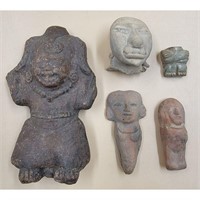 Grouping Of Pre Colombian Pottery Figures