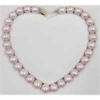 Large South Sea Pearl Necklace 12.2 To 14.6 MM 14