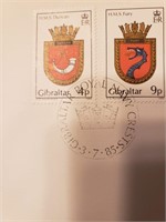 First day of issue Gibraltar Royal Navy Crests