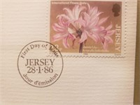 First day of issue Jersey The Jersey Lily,2C