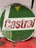 Circular Castrol Oil Sign