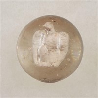 Marble: Sulfide Marble with Encased Eagle w/ Unfu