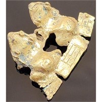 Pre Colombian Gold Frog Pendant (Mixed Metal)