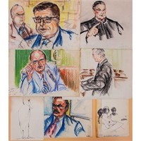 Lot of 5 Original Watergate & Related courtroom P