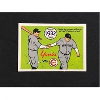 1968 Rg Laughlin Babe Ruth/lou Gehrig Card