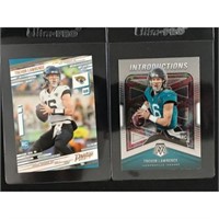 Two 2021 Trevor Lawrence Rookie Cards