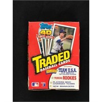 1991 Topps Traded Baseball Wax Box Full