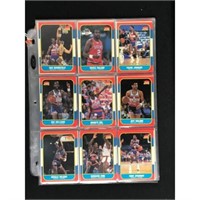 97 1986 Fleer Basketball Cards With Rc/stars