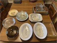 21 Assorted Glass Casserole dishes