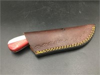 Damacus Steel Knife w/Sheath