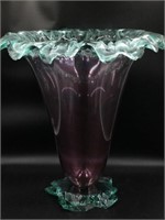 Laurel Fyfe Art Glass Vase