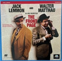 LaserDisc - The Front Page with Jack Lemmon and Wa