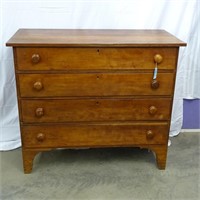 EARLY CHERRY DRESSER DOVETAIL & CHAPHERED DRAWERS