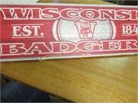 Wisconsin Badgers Bar sign