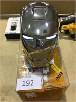 metal LED iron man helmet
